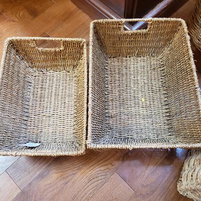 Nine Woven Storage Baskets (LR-KD)