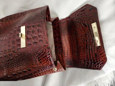 Brahmin MARGO Croc Embossed Leather Backpack Daypack
