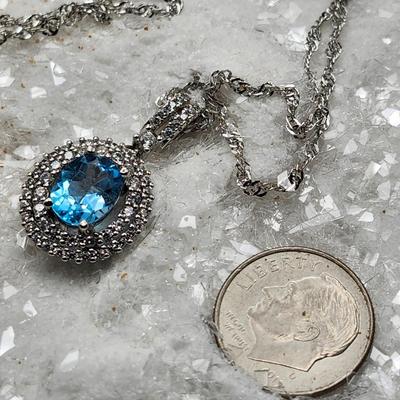 Topaz 3 - piece set set in 10K White Gold