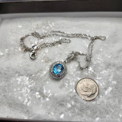 Topaz 3 - piece set set in 10K White Gold