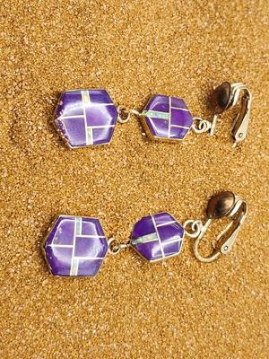 Sugalite and Opal Earrings