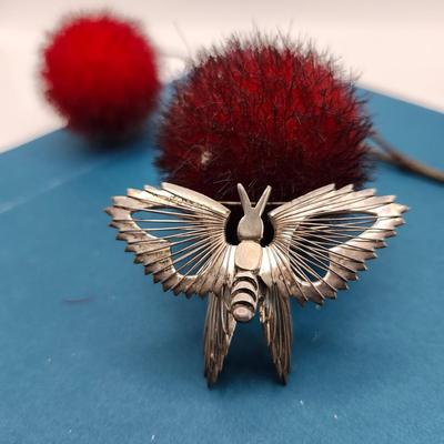 Sterling 3D Butterfly Brooch