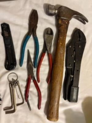 TREE SAW, HAMMERS, and HAND TOOLS