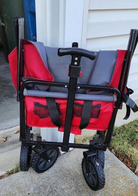 Lot 474 Red Folding Canvas Wagon