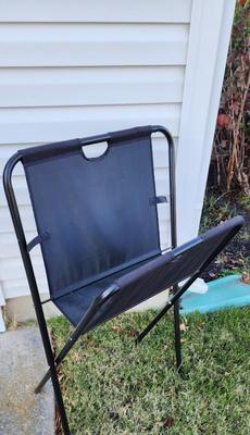 Lot 475 Artist Stool, Art Holder and Small Cart Lot