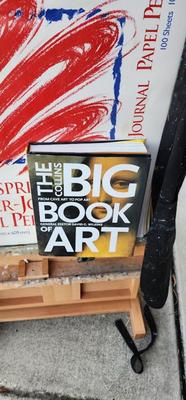 Lot 480 Easel With Art Book & Drawing Pad Lot