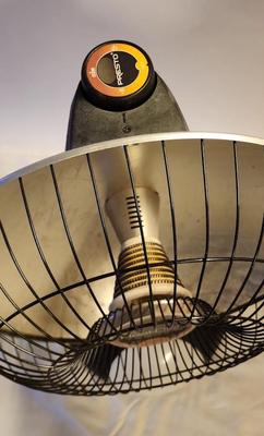 Lot 487 Presto Heat Dish With Foot Light & Omni Heat Infrared Quartz Tower Heater
