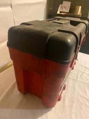 CRAFTSMAN TOOL BOX WITH A VARIETY OF TOOLS AND MORE