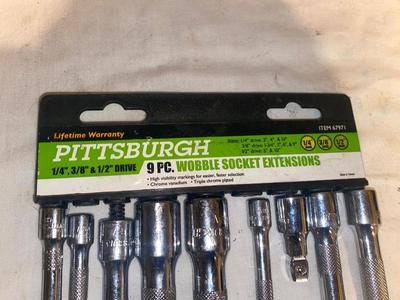 PITTSBURGH WOBBLE EXTENSIONS 1/4”-1/2”-3/8” DRIVE