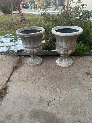 NICE LARGE COMPOSITE PLANTERS