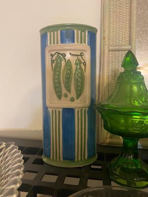 A VARIETY OF GLASS AND POTTERY