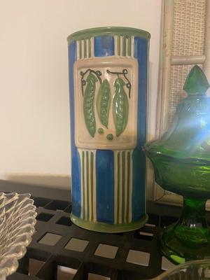 A VARIETY OF GLASS AND POTTERY