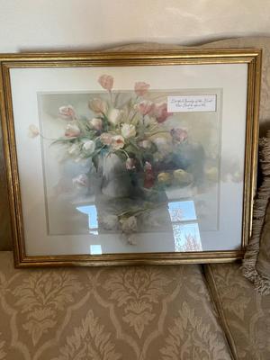 FRAMED ART AND MIRROR