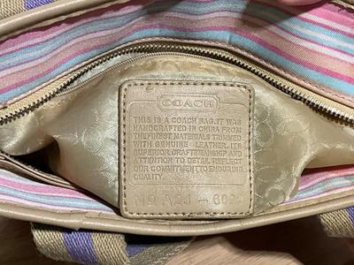 Vintage Coach Purse Patchwork Design
