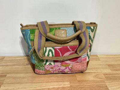 Vintage Coach Purse Patchwork Design