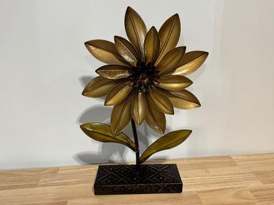 Metal Flower Sculpture