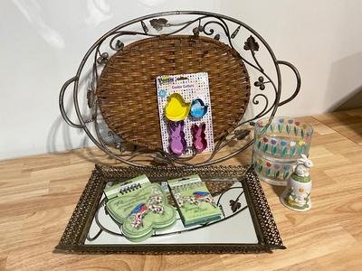 2 Trays and Easter goods