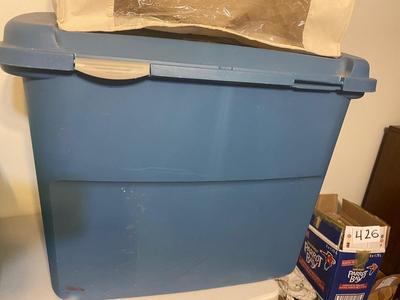 VERY LARGE TOTE WITH HINGED LID, MEDIUM TOTE AND SPACE STORAGE BAG