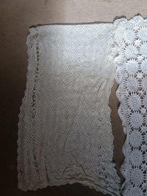 THREE WHITE DOILIES