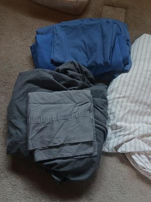 THREE SETS OF QUEEN BED SHEETS