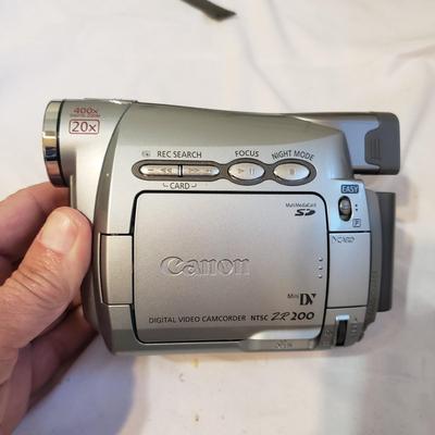 Sony Video Camera Recorder and Canon ZR200 with Accessories (UB-KD)
