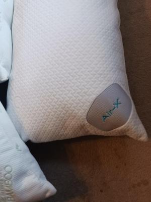 TWO BAMBOO QUEEN SIZE PILLOWS AND ONE KING SIZE AIR-X PILLOW