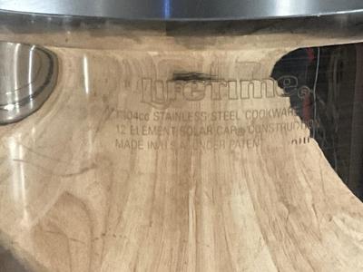 Lifetime Waterless Stainless Steel Cookware