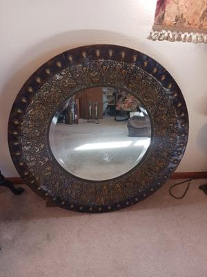 37" MIRROR WITH METAL FRAME