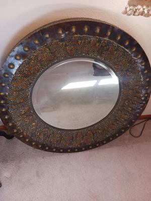 37" MIRROR WITH METAL FRAME