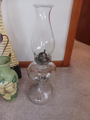 OIL LAMPS AND FLOWER VASES
