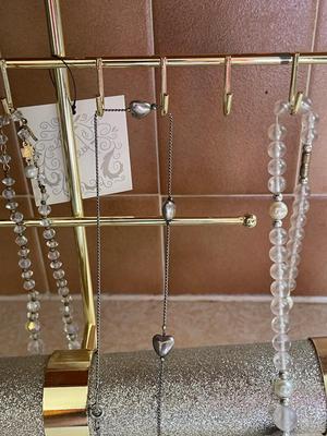 JEWELRY ORGANIZER AND SOME COSTUME JEWELRY