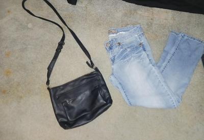 WOMENS JEANS AND PURSES