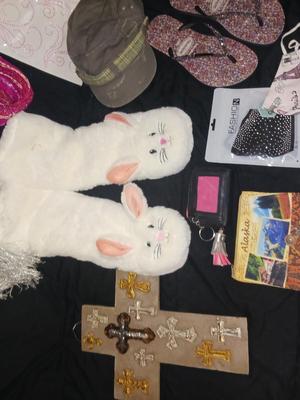 BUNNY SLIPPERS, MASKS, FLIP FLOPS AND WHAT NOT