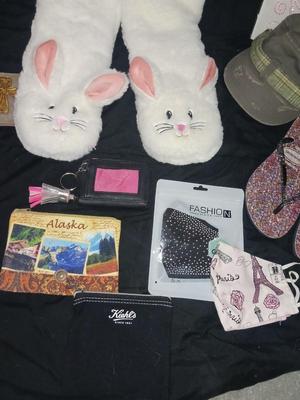 BUNNY SLIPPERS, MASKS, FLIP FLOPS AND WHAT NOT
