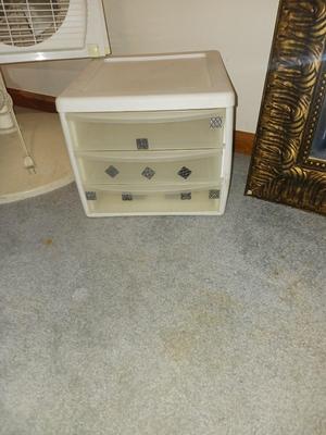 FANS, STEP STOOL, 3 DRAWER ORGANIZER, & MORE
