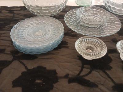 BLUE BUBBLE SERVING PIECES AND MORE