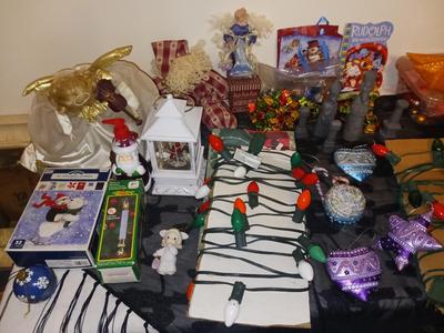 CHRISTMAS TREE, LIGHTS, ORNAMENTS, HOME DECOR, AND MUCH MORE