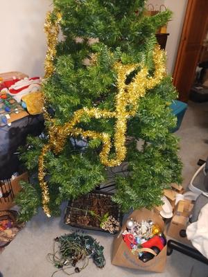 CHRISTMAS TREE, LIGHTS, ORNAMENTS, HOME DECOR, AND MUCH MORE