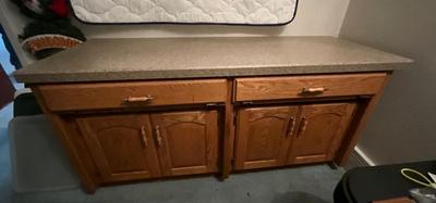 Cabinets with counter top