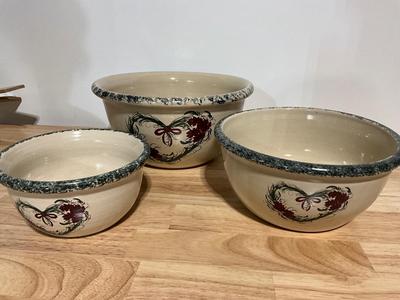 3 Bowls of Pottery