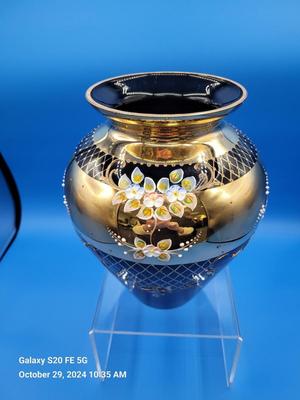 Bohemian Czech Art Glass Vase