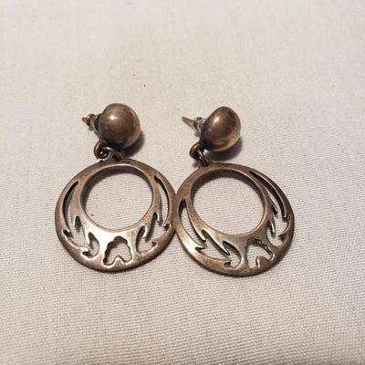 Forty Pairs of Gold and Silver Toned Pierced Earrings W/ Sterling (ST-KD)