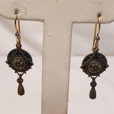 Forty Pairs of Gold and Silver Toned Pierced Earrings W/ Sterling (ST-KD)