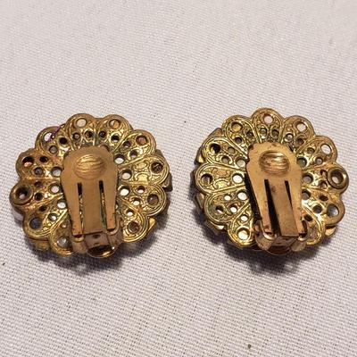 Forty Pairs of Gold and Silver Toned Pierced Earrings W/ Sterling (ST-KD)
