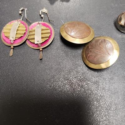 Forty Pairs of Gold and Silver Toned Pierced Earrings W/ Sterling (ST-KD)