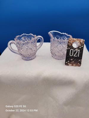 Amethyst Mini Sugar and Creamer