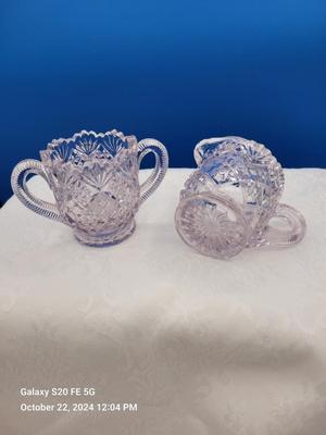 Amethyst Mini Sugar and Creamer