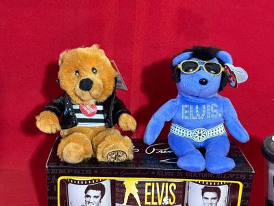 ELVIS MUGS, CUP AND TY BEANIE BABIES