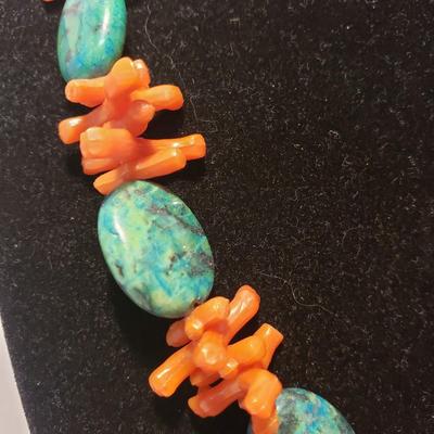 21 Piece Collection of Stone/Beads, Sterling Necklaces & Bracelets (ST-KD)