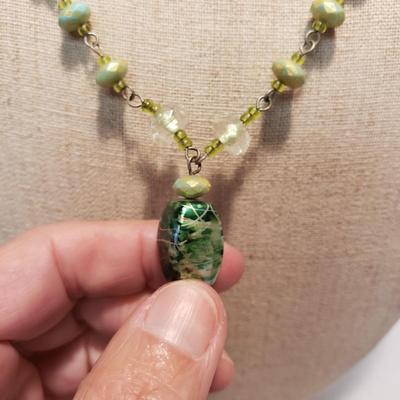 21 Piece Collection of Stone/Beads, Sterling Necklaces & Bracelets (ST-KD)